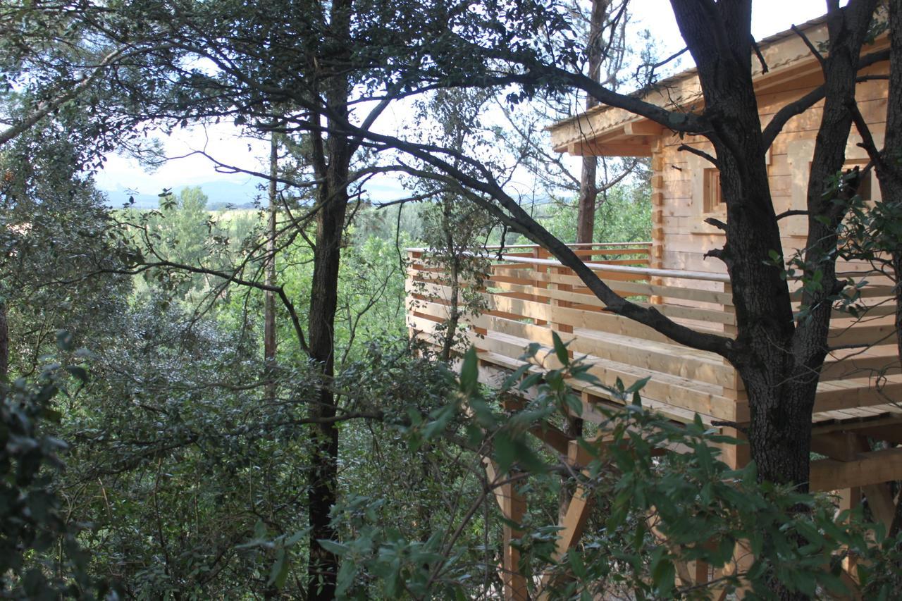 Les Cabanes Dans Les Bois Logis Hotel Villedubert Luaran gambar